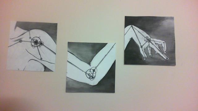 Series work, Ink on Watercolor Paper